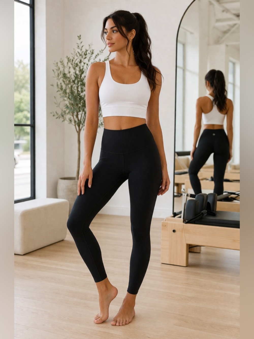 Lululemon Align High Rise Pant 25 Black Size 2 Nulu Yoga Leggings W5CTAS